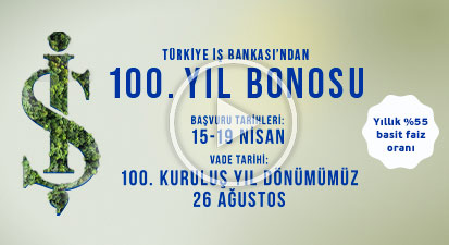 Türkiye İş Bankası'ndan 100. Yıl Bonosu