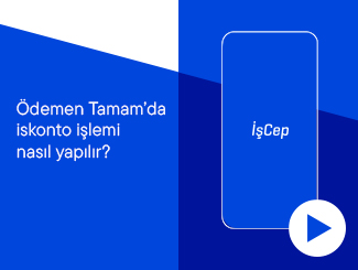 Ödemen Tamam'da iskonto işlemi nasıl yapılır?