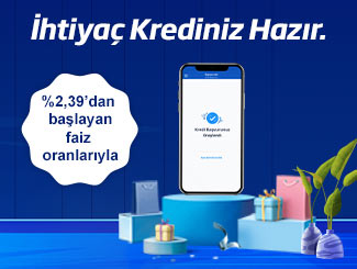 Size özel %2,39'dan başlayan krediniz İş Bankası’nda!