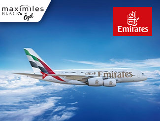 Maximiles Black ile Emirates’ten Alacağınız Uçak Biletlerinde 300 USD’ye varan İndirim Ayrıcalığı!