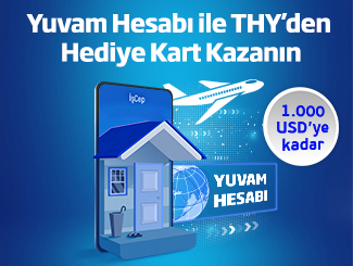 İş Bankası Yuvam Hesabı İle 1.000 USD Değerinde Türk Hava Yolları Hediye Kart Kazanma Fırsatı!