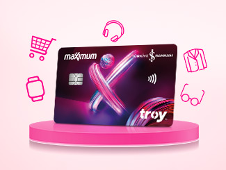 TROY Logolu Maximum Kart Başvurunuza 250 TL MaxiPuan!