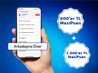 Emekli yakınınızı emekli maaşını taşıması için İş Bankası’na davet edin, ikiniz de 1.000 TL MaxiPuan kazanın.