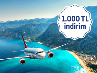 Uçak Bileti Alımlarında 1.000 TL indirim!