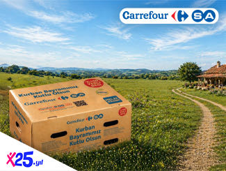 CarrefourSA mağazaları ile CarrefourSA Online Market uygulaması veya Carrefoursa.com’dan yapacağınız kurban kolisi alışverişlerinize 1.800 TL indirim kazanın!