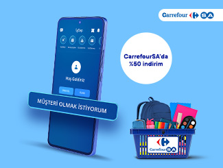 CarrefourSA Alışverişlerinizde %50 indirim!