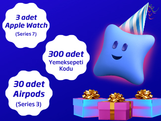 İşCep Instagram Sayfasından 3 Kişiye Apple Watch, 30 Kişiye Airpods, 300 Kişiye Yemeksepeti İndirim Kodu Hediye!