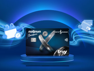 Maximum Business TROY Kartlara Kasım Ayına Özel Seçili Sektörlerde 2 Taksit Fırsatı!