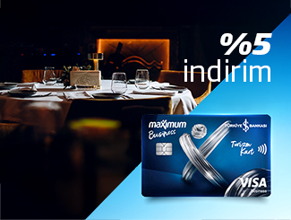 Maximum Business Turizm Kart ile Restoran Harcamalarına %5 İndirim Ayrıcalığı!
