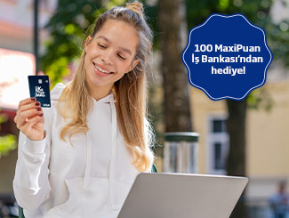 İşCep'ten İş Bankalı olan gençlere özel, İlk İmza Bankamatik Kart Harcamasına 100 TL MaxiPuan!    