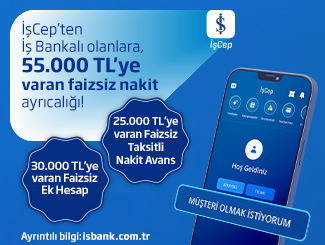 İşCep'ten İş Bankalı Olanlara Faizsiz Taksitli Nakit Avans Ayrıcalığı