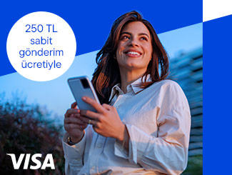 Şimdi İşCep’ten Visa ile yurt dışına para göndermek yalnızca 250 TL!